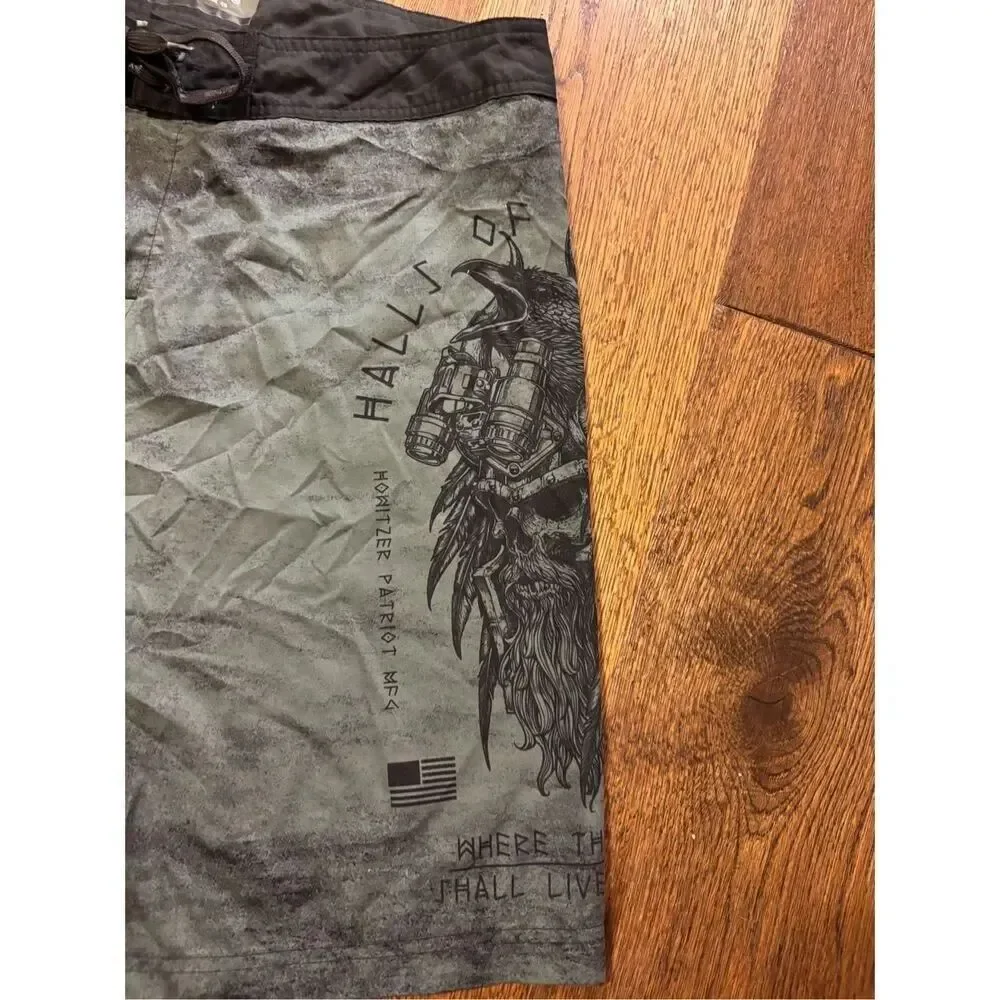 Howitzer halls of Valhalla veteran military board shorts 34
